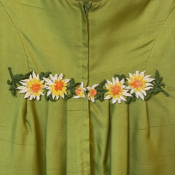 RARE 1960s Vintage dress excellent condition size XS Bridgerton vibe - Picture 5 of 8